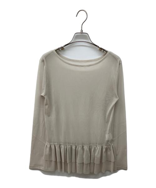 SLOBE IENA（スローブ イエナ）SLOBE IENA (スローブ イエナ) レイヤードペプラムロンTEE ベージュ サイズ:FREEの古着・服飾アイテム