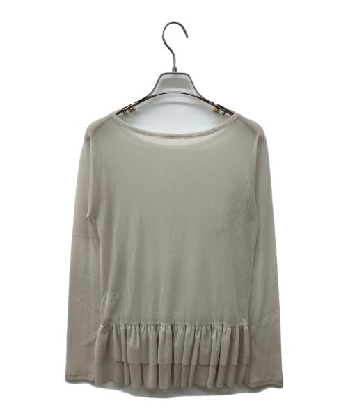 SLOBE IENA（スローブ イエナ）SLOBE IENA (スローブ イエナ) レイヤードペプラムロンTEE ベージュ サイズ:FREEの古着・服飾アイテム