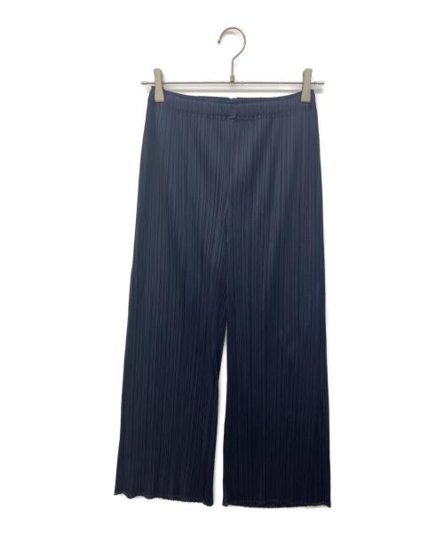 PLEATS PLEASE（プリーツプリーズ）PLEATS PLEASE (プリーツプリーズ) プリーツパンツ ネイビー サイズ:3の古着・服飾アイテム