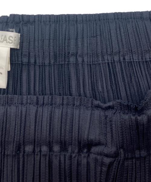 PLEATS PLEASE（プリーツプリーズ）PLEATS PLEASE (プリーツプリーズ) プリーツパンツ ネイビー サイズ:3の古着・服飾アイテム