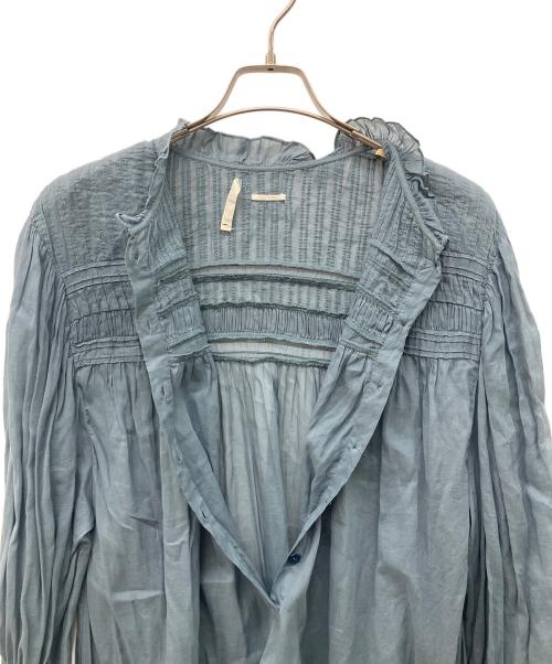 ISABEL MARANT ETOILE（イザベルマランエトワール）ISABEL MARANT ETOILE (イザベルマランエトワール) 長袖コットンワンピース スカイブルー サイズ:34の古着・服飾アイテム