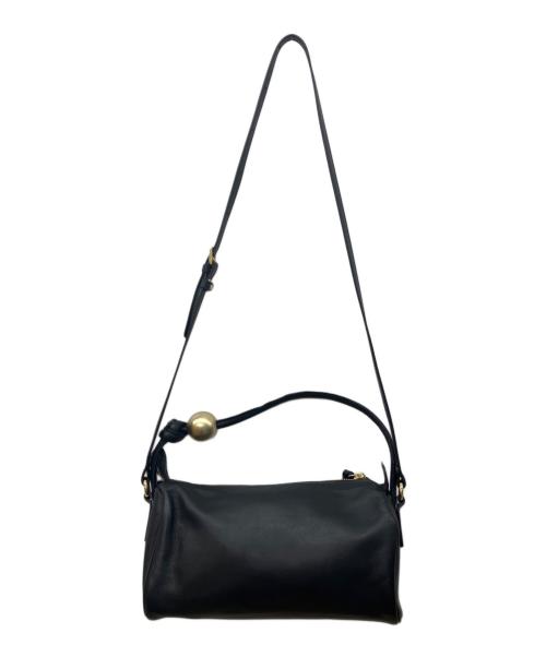 russet（ラシット）russet (ラシット) BEARDSLEY (ビアズリー) 2WAYレザーショルダーバッグ ブラックの古着・服飾アイテム