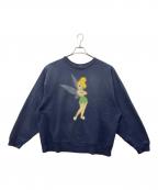 SAINT MICHAEL×DISNEYセントマイケル×ディズニー）の古着「CREW NECK SWEAT TINKER BELL」｜ネイビー