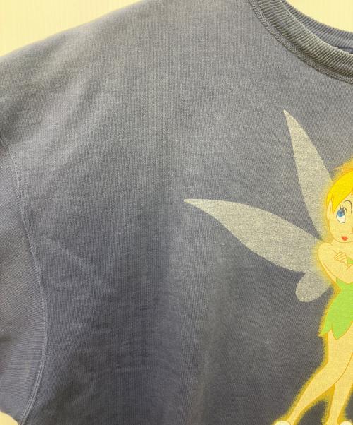 SAINT MICHAEL（セントマイケル）SAINT MICHAEL (セントマイケル) DISNEY (ディズニー) CREW NECK SWEAT TINKER BELL ネイビー サイズ:XLの古着・服飾アイテム
