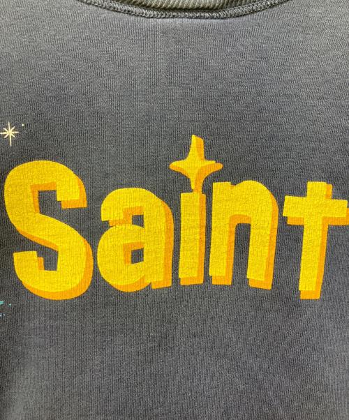 SAINT MICHAEL（セントマイケル）SAINT MICHAEL (セントマイケル) DISNEY (ディズニー) CREW NECK SWEAT TINKER BELL ネイビー サイズ:XLの古着・服飾アイテム