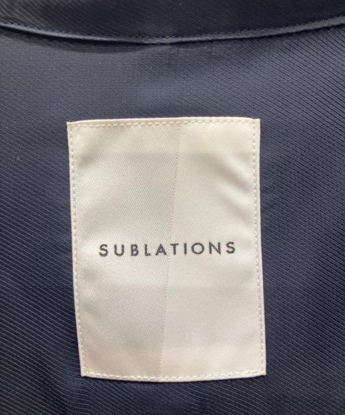 SUBLATIONS（サブレーションズ）SUBLATIONS (サブレーションズ) V-NECK PULLOVER SHIRT ネイビー サイズ:2の古着・服飾アイテム