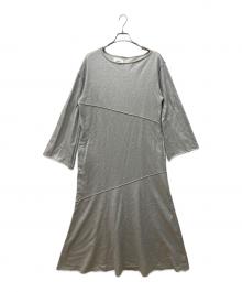 Ameri（アメリ）の古着「GLITTER PRINT URAKE DRESS」｜シルバー