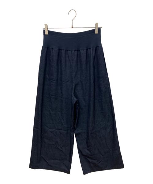 BEARDSLEY（ビアズリー）BEARDSLEY (ビアズリー) マルチウエストリブパンツ　ワイドパンツ ネイビー サイズ:1の古着・服飾アイテム