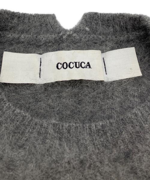 COCUCA（コキュカ）COCUCA (コキュカ) フォックスカシミヤニットプルオーバー グレー サイズ:不明の古着・服飾アイテム