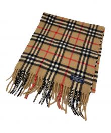 Burberry's（バーバリーズ）の古着「ノヴァチェックカシミヤマフラー」｜ベージュ