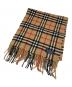 Burberry's（バーバリーズ）の古着「ノヴァチェックカシミヤマフラー」｜ベージュ