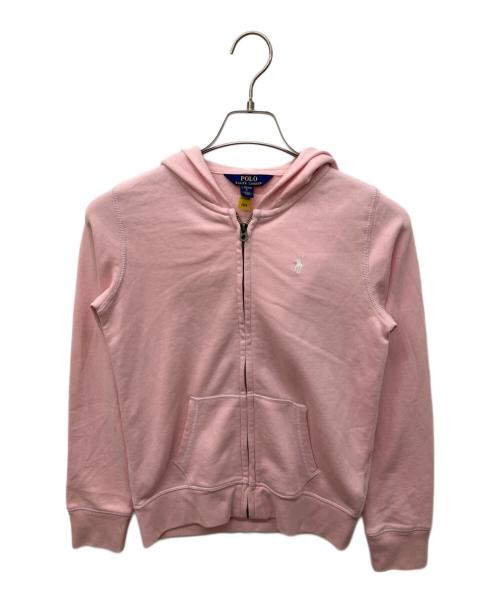 POLO RALPH LAUREN（ポロ・ラルフローレン）POLO RALPH LAUREN (ポロ・ラルフローレン) フレンチテリー フーディ ピンク サイズ:Ｌの古着・服飾アイテム