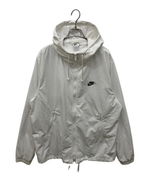 NIKE（ナイキ）NIKE (ナイキ) フルジップ ウーブン ジャケット ホワイト サイズ:2XLの古着・服飾アイテム
