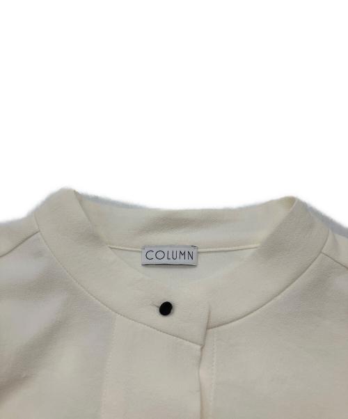 COLUMN（コラム）COLUMN (コラム) ロールアップブラウス ホワイト サイズ:FREEの古着・服飾アイテム