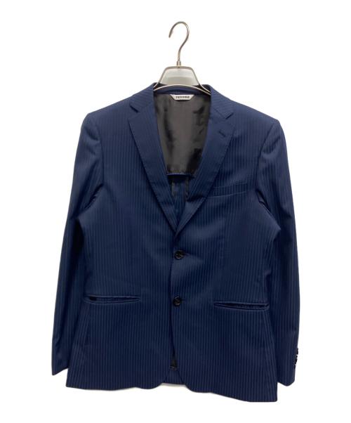 renoma（レノマ）renoma (レノマ) ストライプセットアップスーツ ネイビー サイズ:A4の古着・服飾アイテム