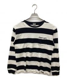 Schott（ショット）の古着「ボーダーカットソー」｜ブラック