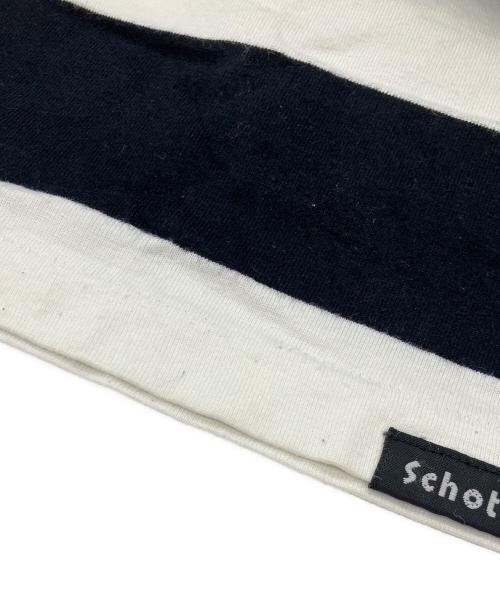 Schott（ショット）Schott (ショット) ボーダーカットソー ブラック サイズ:Lの古着・服飾アイテム