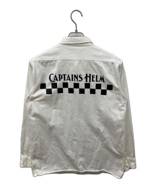 CAPTAINS HELM（キャプテンズヘルム）CAPTAINS HELM (キャプテンズヘルム) ワークシャツ ホワイト サイズ:Mの古着・服飾アイテム