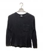 CHROME HEARTSクロムハーツ）の古着「OLD Dagger Thermal L/S Tee　ロングスリーブTシャツ」｜ブラック