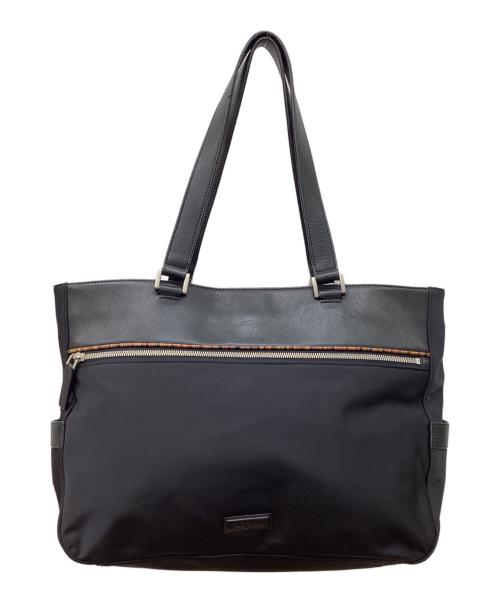PAUL SMITH（ポールスミス）PAUL SMITH (ポールスミス) ジップシグネチャートートバッグ ブラックの古着・服飾アイテム