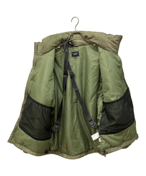 HUF（ハフ）HUF (ハフ) STANDARD PUFFER JACKET III グリーン サイズ:Mの古着・服飾アイテム