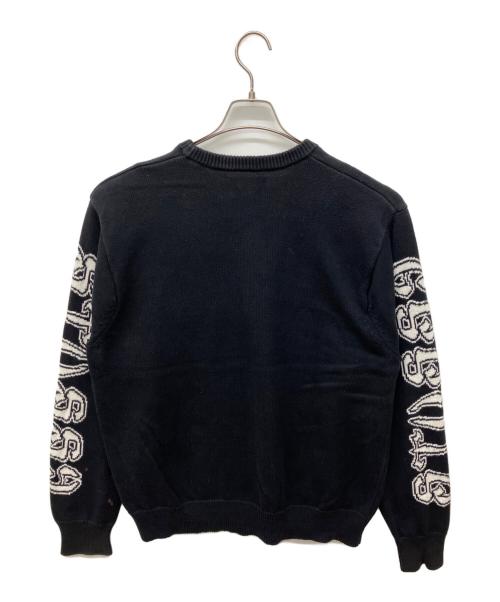 stussy（ステューシー）stussy (ステューシー) Sleeve Logo Sweater ブラック サイズ:Ｌの古着・服飾アイテム