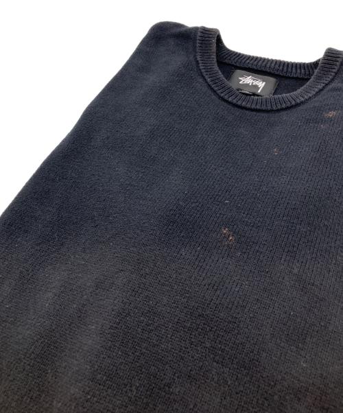 stussy（ステューシー）stussy (ステューシー) Sleeve Logo Sweater ブラック サイズ:Ｌの古着・服飾アイテム