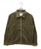 GRAMICCIグラミチ）の古着「GRID CORD ZIP SHIRT」｜カーキ