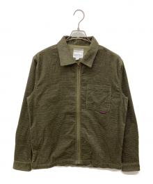 GRAMICCI（グラミチ）の古着「GRID CORD ZIP SHIRT」｜カーキ