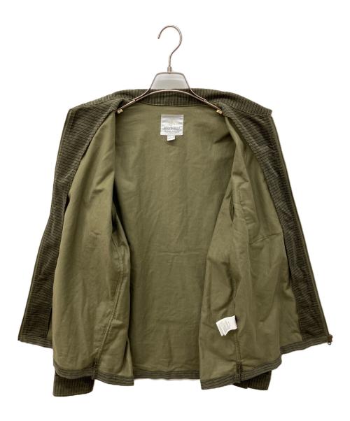 GRAMICCI（グラミチ）GRAMICCI (グラミチ) GRID CORD ZIP SHIRT カーキ サイズ:Mの古着・服飾アイテム
