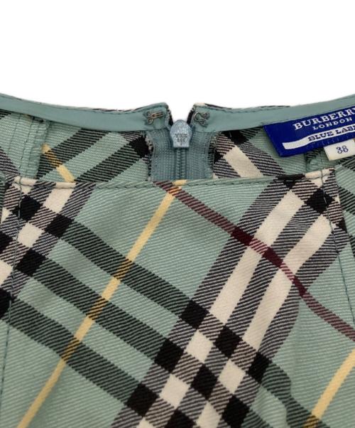 BURBERRY BLUE LABEL（バーバリー ブルー レーベル）BURBERRY BLUE LABEL (バーバリー ブルー レーベル) ノバチェックノースリーブワンピース グリーン サイズ:38の古着・服飾アイテム