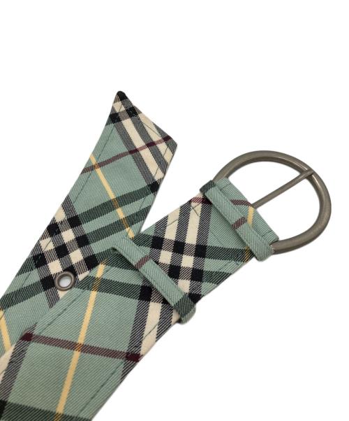 BURBERRY BLUE LABEL（バーバリー ブルー レーベル）BURBERRY BLUE LABEL (バーバリー ブルー レーベル) ノバチェックノースリーブワンピース グリーン サイズ:38の古着・服飾アイテム