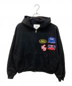 EMESTUDIOSエメ スタジオズ）の古着「Patches Shadow Full Zip」｜ブラック