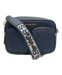MICHAEL KORS（マイケルコース）の古着「レザーポケットクロスボディ ウィズアタッチミディアム」｜ネイビー