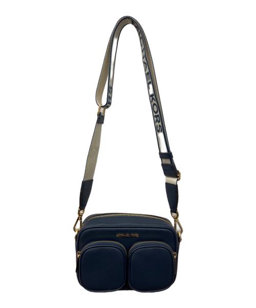 MICHAEL KORS（マイケルコース）MICHAEL KORS (マイケルコース) レザーポケットクロスボディ ウィズアタッチミディアム ネイビーの古着・服飾アイテム