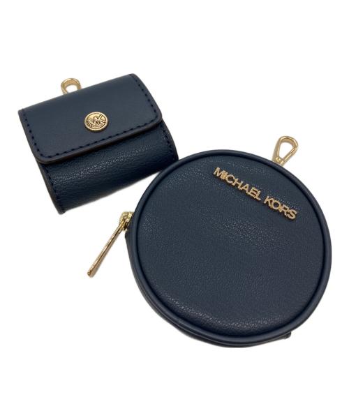 MICHAEL KORS（マイケルコース）MICHAEL KORS (マイケルコース) レザーポケットクロスボディ ウィズアタッチミディアム ネイビーの古着・服飾アイテム