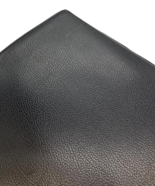 Yves Saint Laurent（イヴサンローラン）Yves Saint Laurent (イヴサンローラン) トップハンドル YSLロゴ レザ－ハンドバッグ ブラックの古着・服飾アイテム