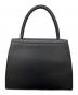 Yves Saint Laurent (イヴサンローラン) トップハンドル YSLロゴ レザ－ハンドバッグ ブラック：50000円