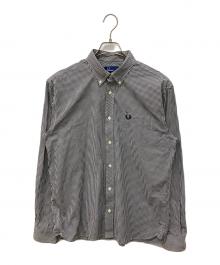 FRED PERRY（フレッドペリー）の古着「ギンガムチェックシャツ」｜ブラック