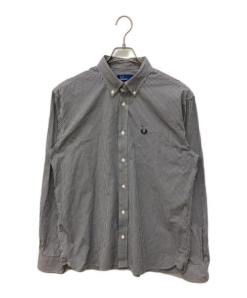 FRED PERRY（フレッドペリー）FRED PERRY (フレッドペリー) ギンガムチェックシャツ ブラック サイズ:Ｌの古着・服飾アイテム