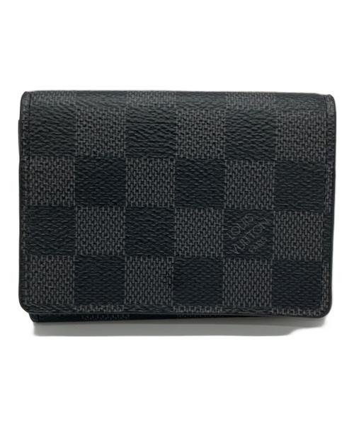 LOUIS VUITTON（ルイ ヴィトン）LOUIS VUITTON (ルイ ヴィトン) カードケース ブラックの古着・服飾アイテム