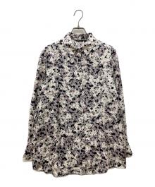 marimekko（マリメッコ）の古着「シルク総柄シャツ」｜ブラック