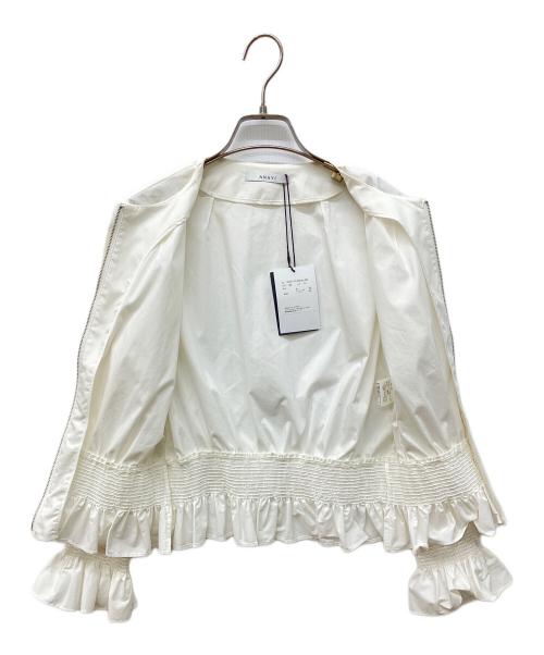 ANAYI（アナイ）ANAYI (アナイ) タイプライタークルーブルゾン ホワイト サイズ:38の古着・服飾アイテム