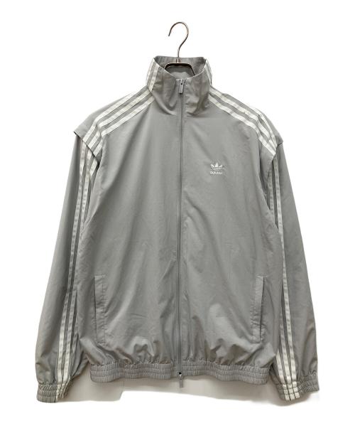 adidas（アディダス）adidas (アディダス) オーバーサイズ ジップオフトラックトップ グレー サイズ:XSの古着・服飾アイテム