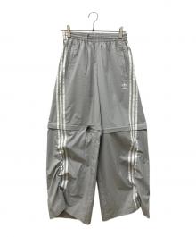 adidas（アディダス）の古着「オーバーサイズ ジップオフトラックパンツ」｜グレー