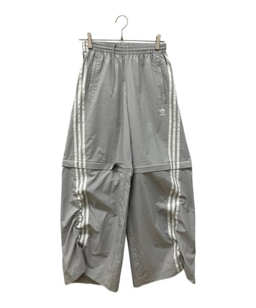 adidas（アディダス）adidas (アディダス) オーバーサイズ ジップオフトラックパンツ グレー サイズ:Mの古着・服飾アイテム