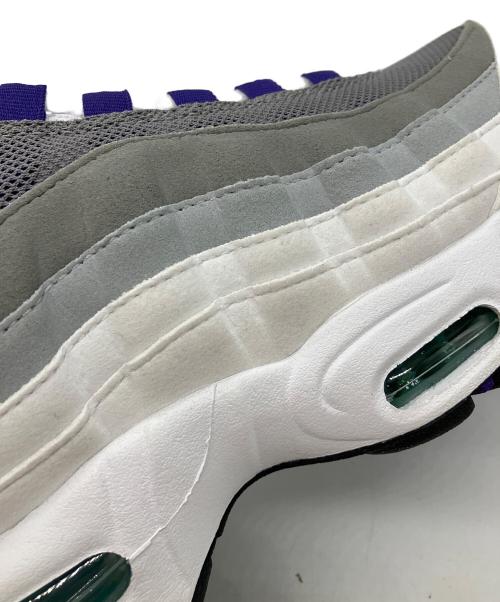 NIKE（ナイキ）NIKE (ナイキ) Air Max 95 grape（エアマックス 95 グレープ）ローカットスニーカー グレー×パープル サイズ:29の古着・服飾アイテム