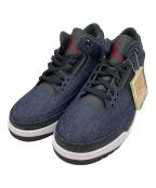 NIKE×LEVI'Sナイキ×リーバイス）の古着「Air Jordan 3 Retro SP "Indigo and Gym Red"（エア ジョーダン 3 レトロ スペシャル "インディゴ アンド ジムレッド"）　コラボスニーカー」｜インディゴ