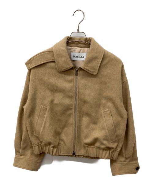 BABYLONE（バビロン）BABYLONE (バビロン) ライトメルトンブルゾン ブラウン サイズ:FREEの古着・服飾アイテム