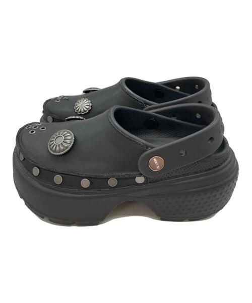 crocs（クロックス）crocs (クロックス) atmos pink (アトモスピンク) Stomp Embellished Clog ブラック サイズ:7の古着・服飾アイテム